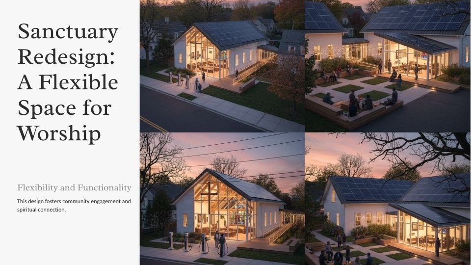 Bright narthex and fellowship hall